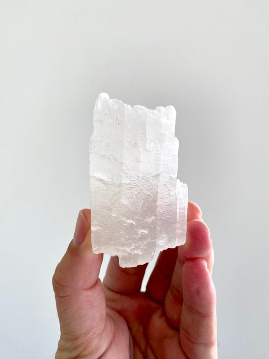 3.05" Raw Selenite mineral from Mexico - FossilsAndMore