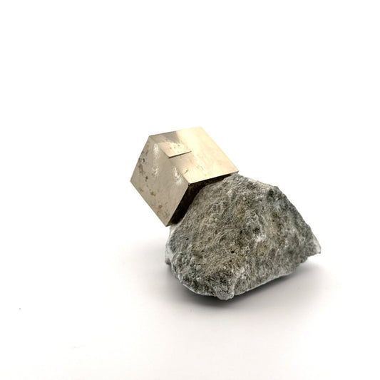 Pyrite on Matrix from Navajún a Natural Cubic Crystal (05) - FossilsAndMore