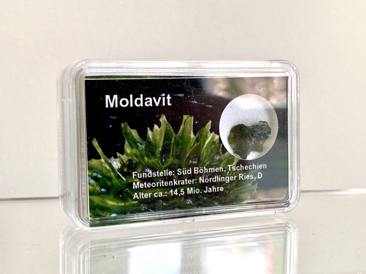 0.39" Moldavite (tektite) formed by a meteorite impact - FossilsAndMore