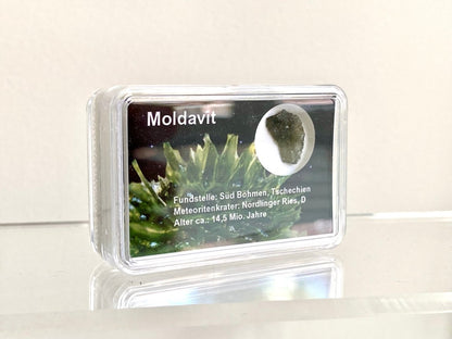 0.49" Moldavite (tektite) formed by a meteorite impact - FossilsAndMore