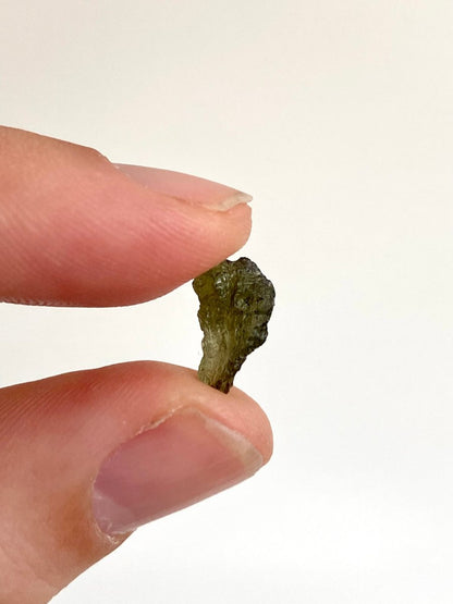 0.49" Moldavite (tektite) formed by a meteorite impact - FossilsAndMore