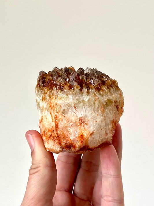 Hitte behandelde Amethist cluster (461 gram) - Uruguay