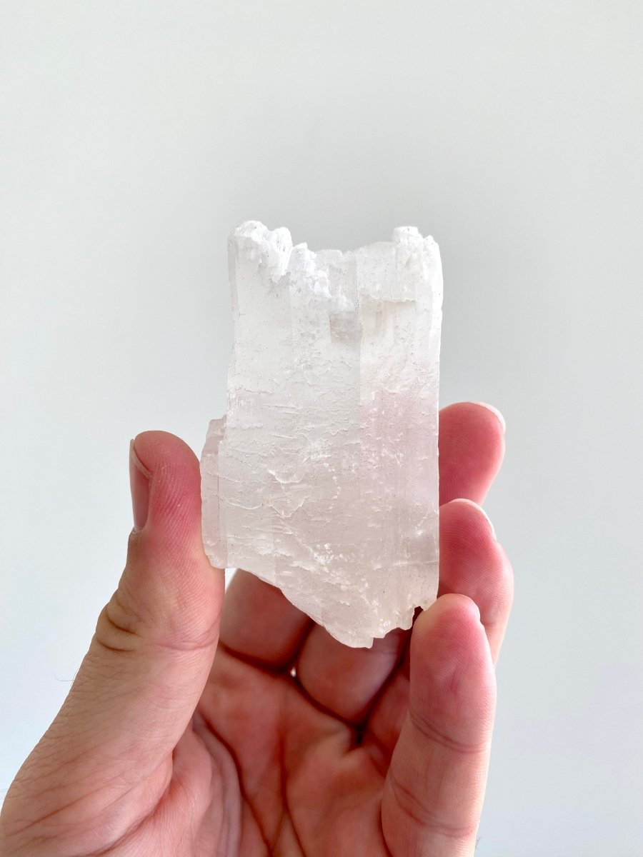 3.05" Raw Selenite mineral from Mexico - FossilsAndMore