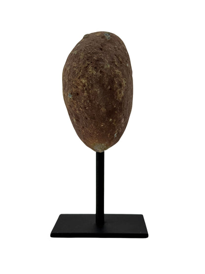 Decoratieve agaatgeode op standaard, mineraal uit Brazilië (6-002)
