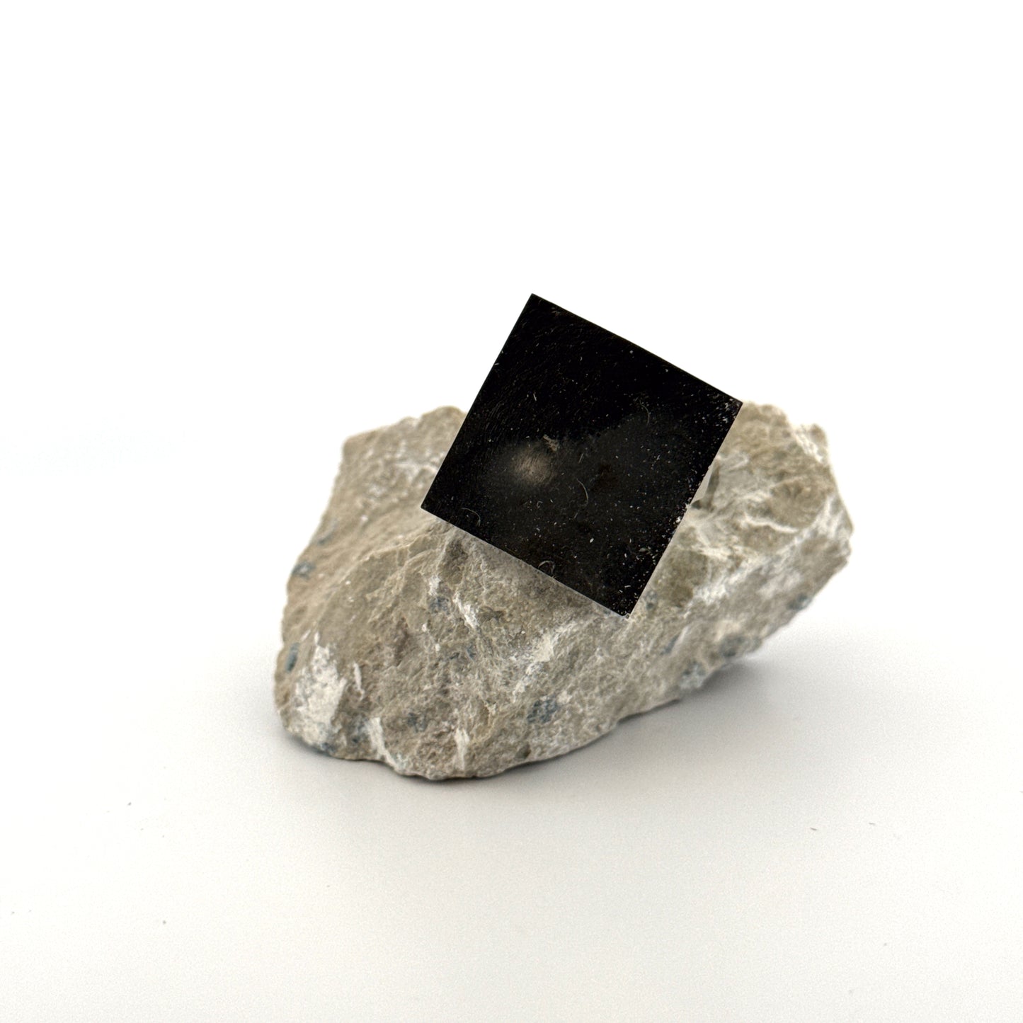 Pyrite on Matrix from Navajún a Natural Cubic Crystal (01)