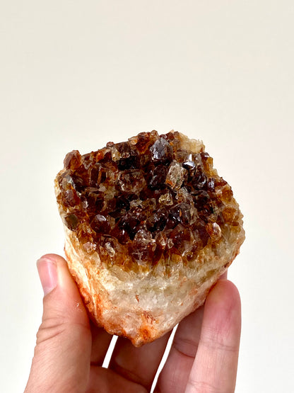 Hitte behandelde Amethist cluster (461 gram) - Uruguay