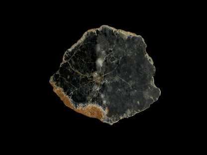 Gepolijste uiteinde van een maanmeteoriet | 6 gram | Authentieke Bechar 007 maansteen