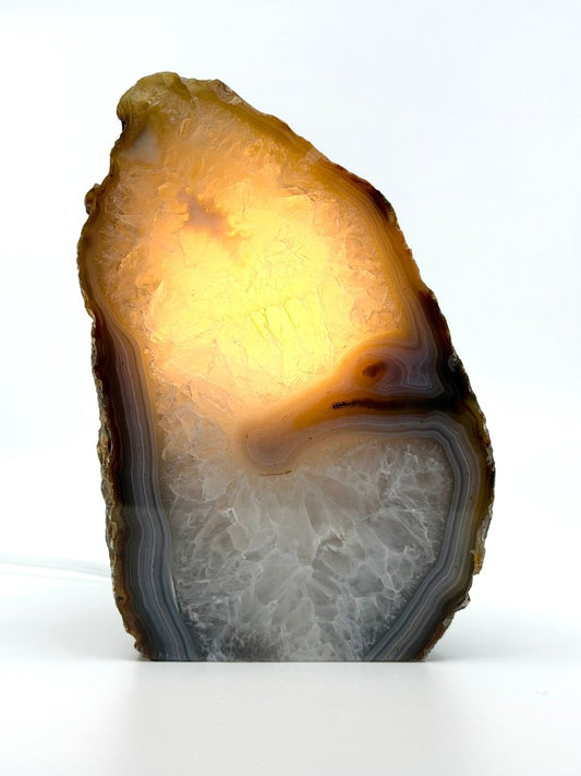 Agate Geode Lamp | 6.70" - FossilsAndMore