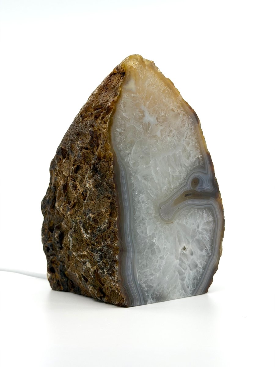 Agate Geode Lamp | 6.70" - FossilsAndMore