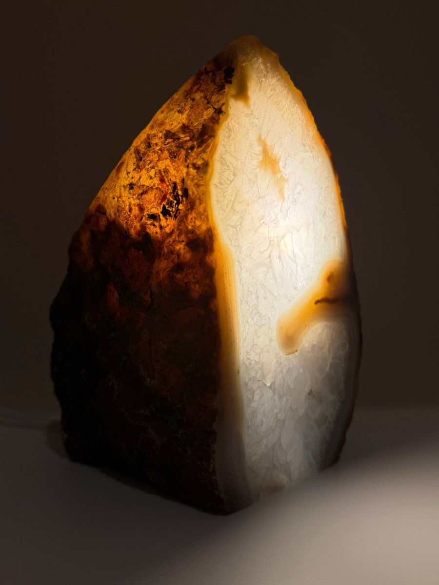 Agate Geode Lamp | 6.70" - FossilsAndMore