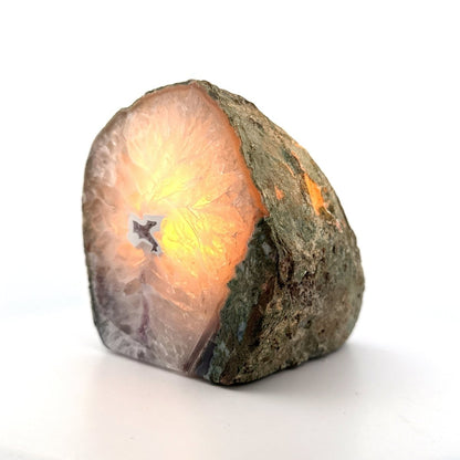 Agate Geode tealight holder - FossilsAndMore