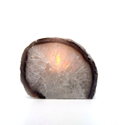 Agate Geode tealight holder - FossilsAndMore