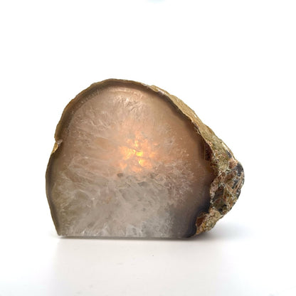 Agate Geode tealight holder - FossilsAndMore