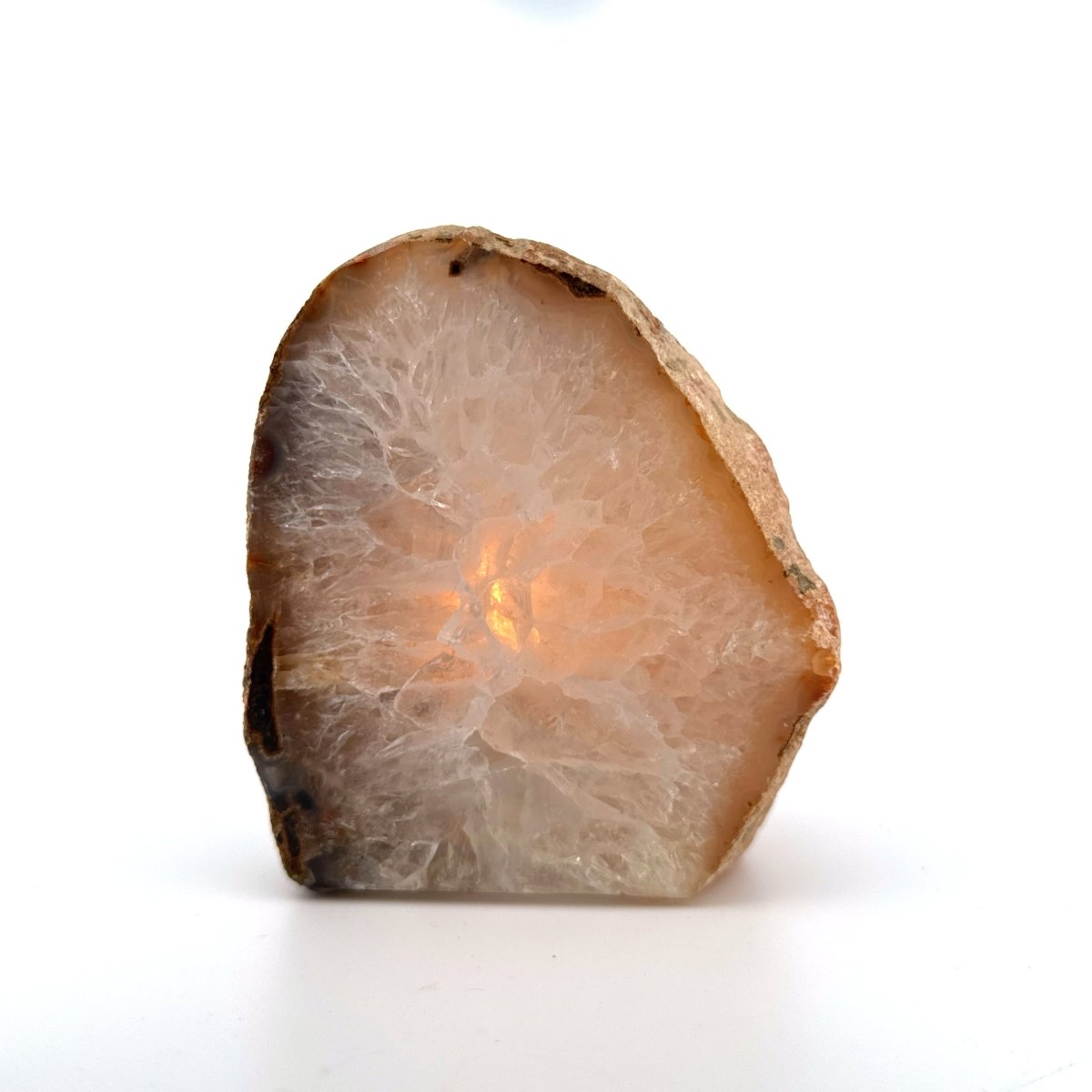 Agate Geode tealight holder - FossilsAndMore