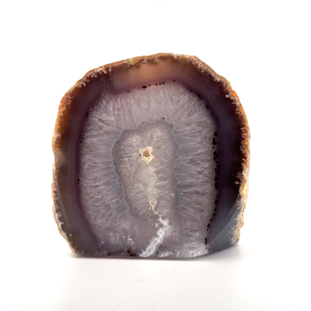 Agate Geode tealight holder - FossilsAndMore