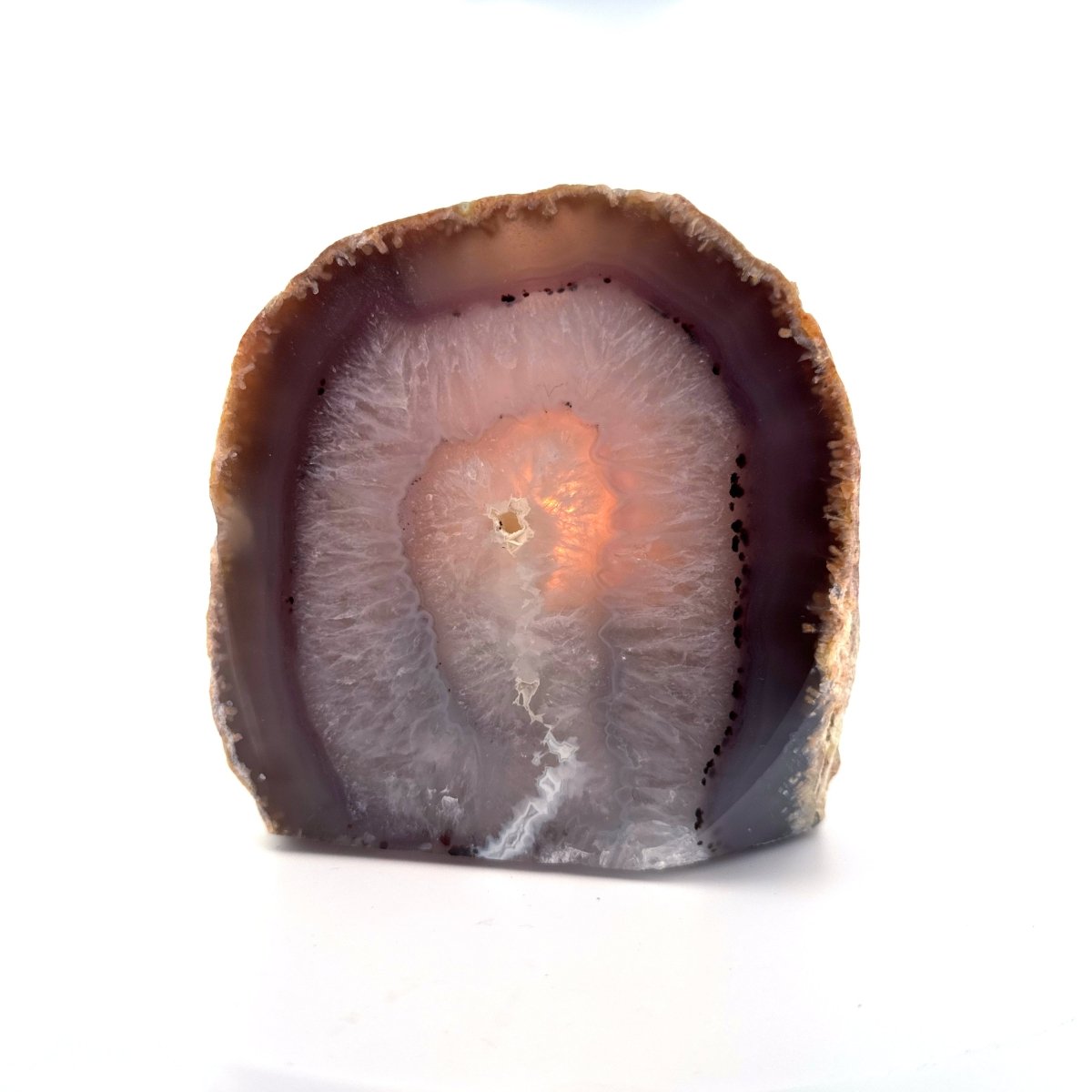 Agate Geode tealight holder - FossilsAndMore