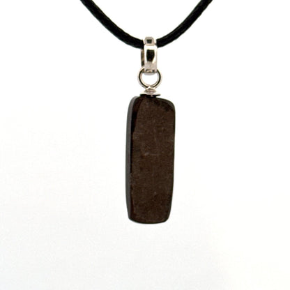 Ammolite Pendant Necklace – Iridescent Fossil Gem from Canada - FossilsAndMore