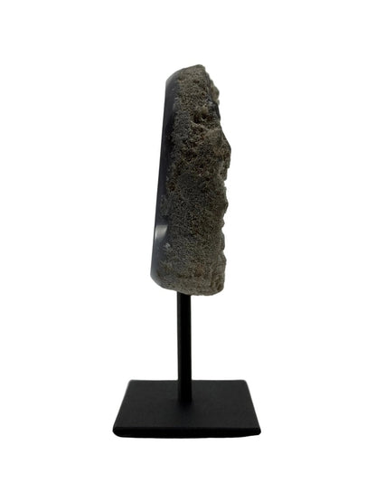 Decorative Agate Geode on stand, mineral from Brazil (6 - 005) - FossilsAndMore