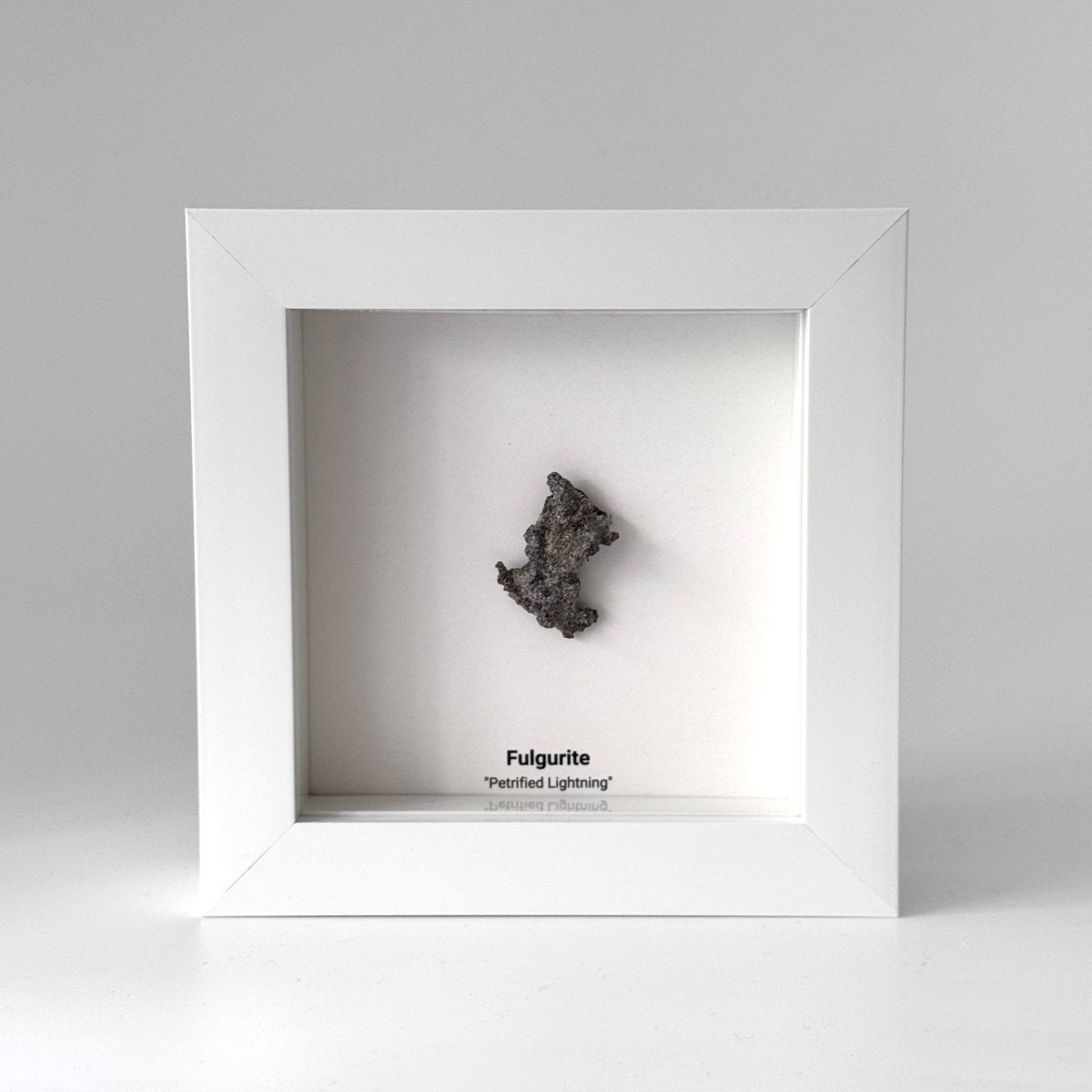 Fulgurite, Nature’s Lightning Formed Gemstone in Deep Box Frame - FossilsAndMore