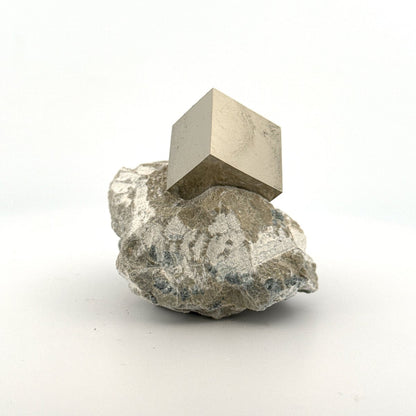 Pyrite on Matrix from Navajún a Natural Cubic Crystal (03) - FossilsAndMore