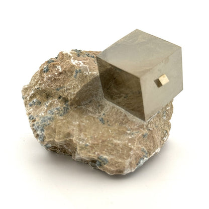 Pyrite on Matrix from Navajún a Natural Cubic Crystal (06) - FossilsAndMore