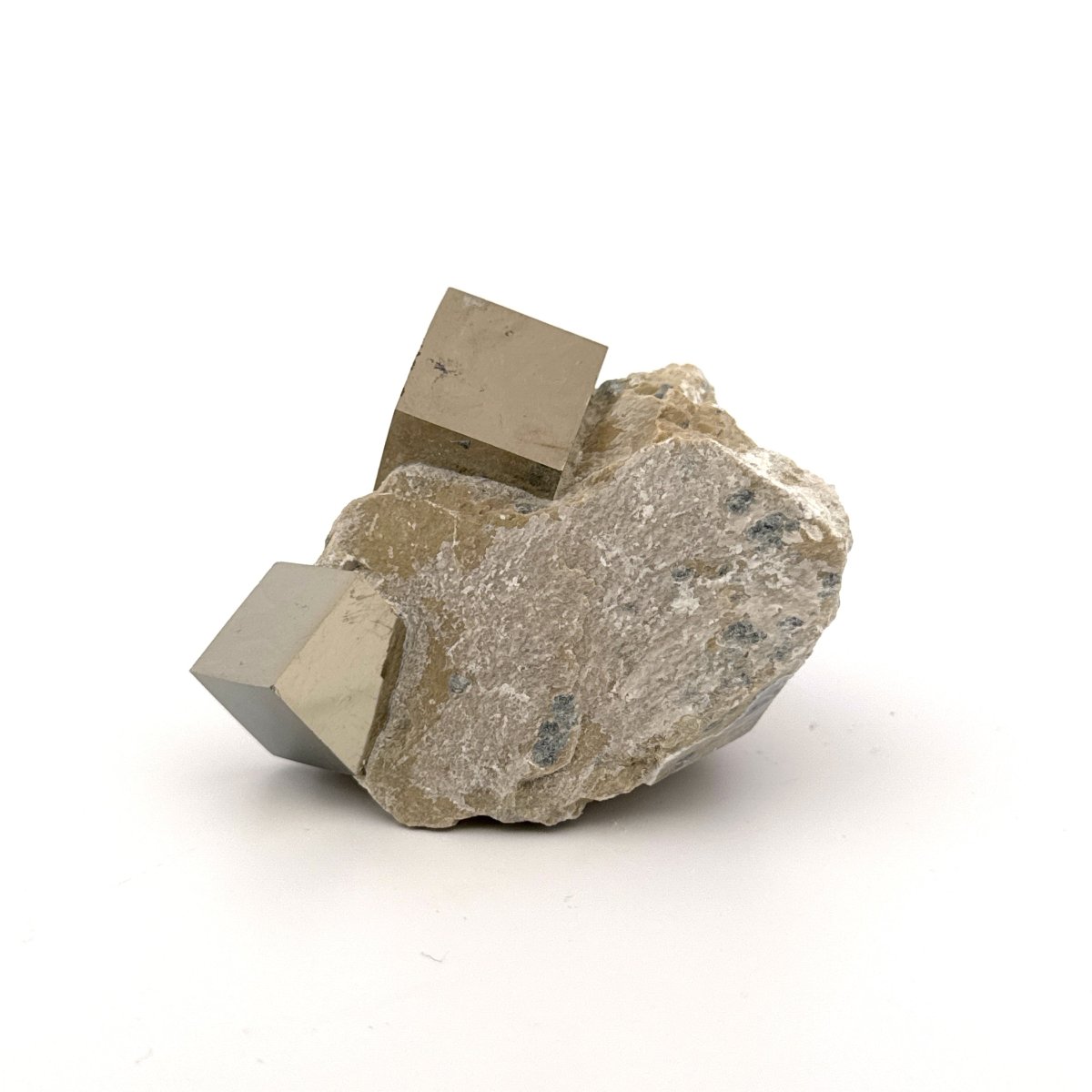 Pyrite on Matrix from Navajún a Natural Cubic Crystal (07) - FossilsAndMore