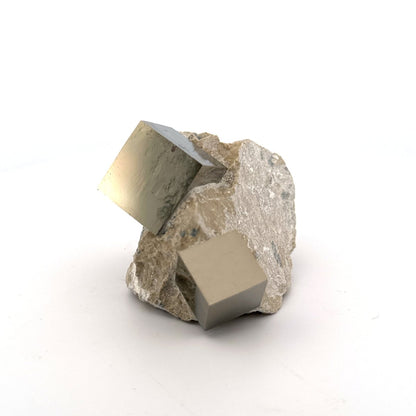 Pyrite on Matrix from Navajún a Natural Cubic Crystal (07) - FossilsAndMore