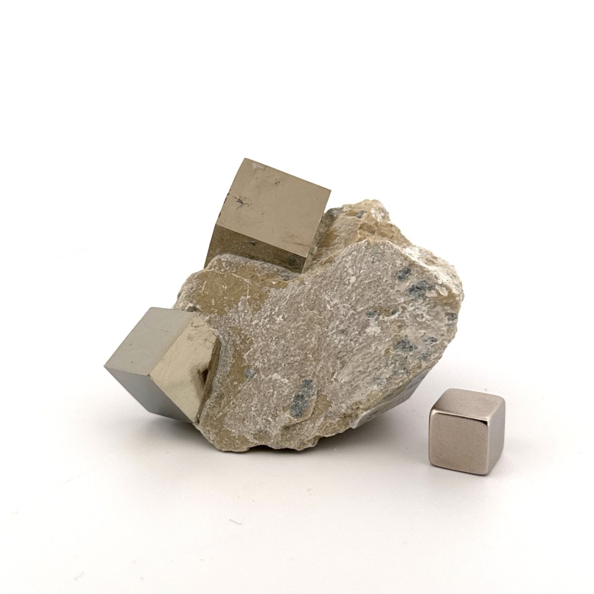 Pyrite on Matrix from Navajún a Natural Cubic Crystal (07) - FossilsAndMore