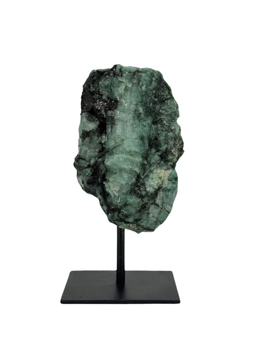 Raw Emerald Crystal on Stand from Brazil - FossilsAndMore