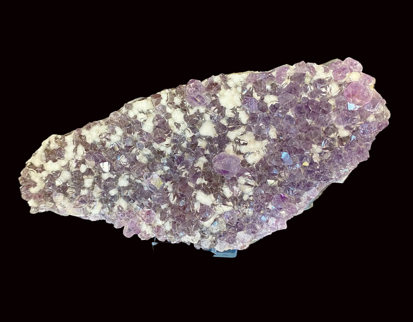 Big amethist cluster with calcite, mineral - FossilsAndMore